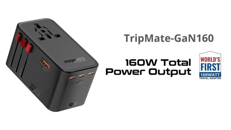 Permate journey matt Gan160 160w Ganfast Journey Adapter launched with 2500W Common AC socket