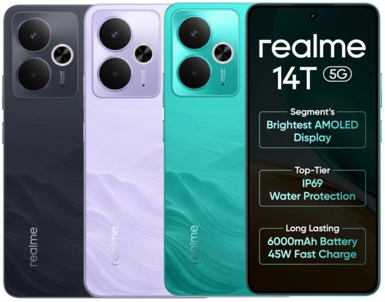 6.67 ″ FHD+ 120hz AMOLED Show, 6000 MAH battery, Realme 14T 5G launched in India with IP69 ranking